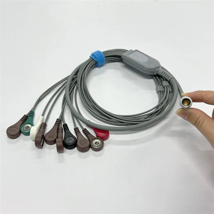 Compatible Landcom 10lead Recorder Holter ECG Cable