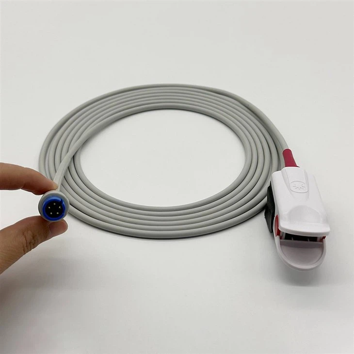 Hunan Ruibo 5pin Adult Finger Clip Spo2 Cable For PM-9000A PM9000A+