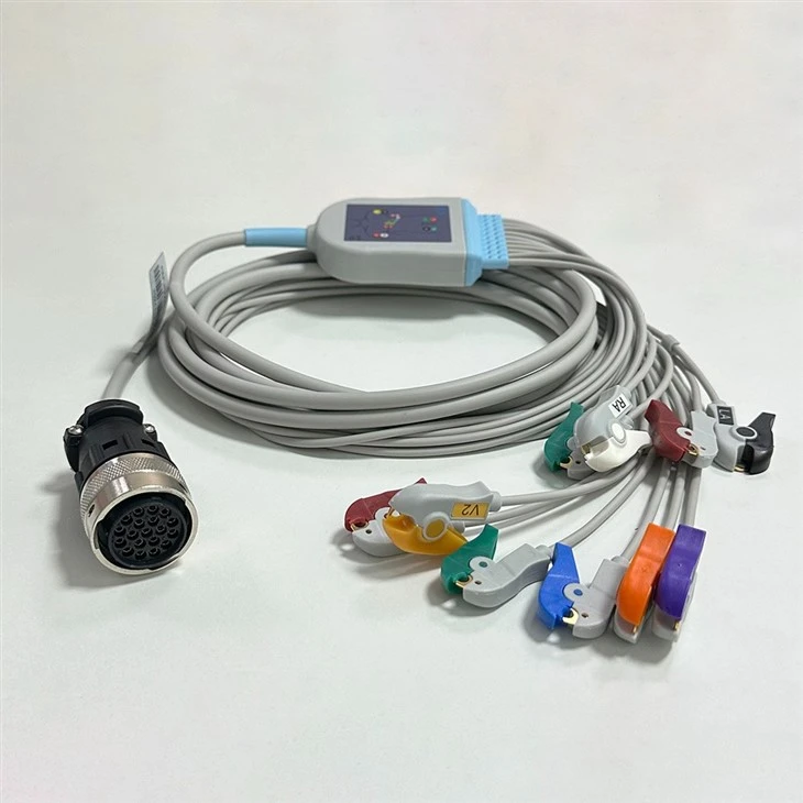 Quinton Compatible 19-Pin 10-Lead ECG/EKG Cable price