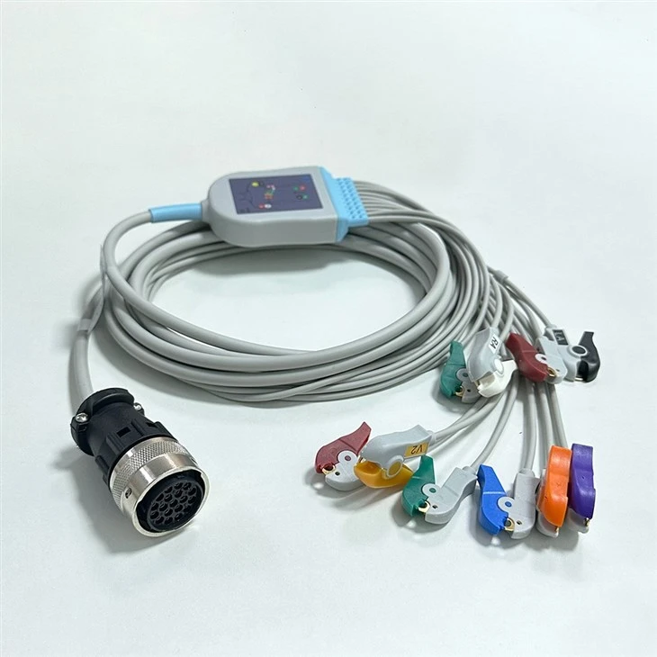Quinton Compatible 19-Pin 10-Lead ECG/EKG Cable high quality