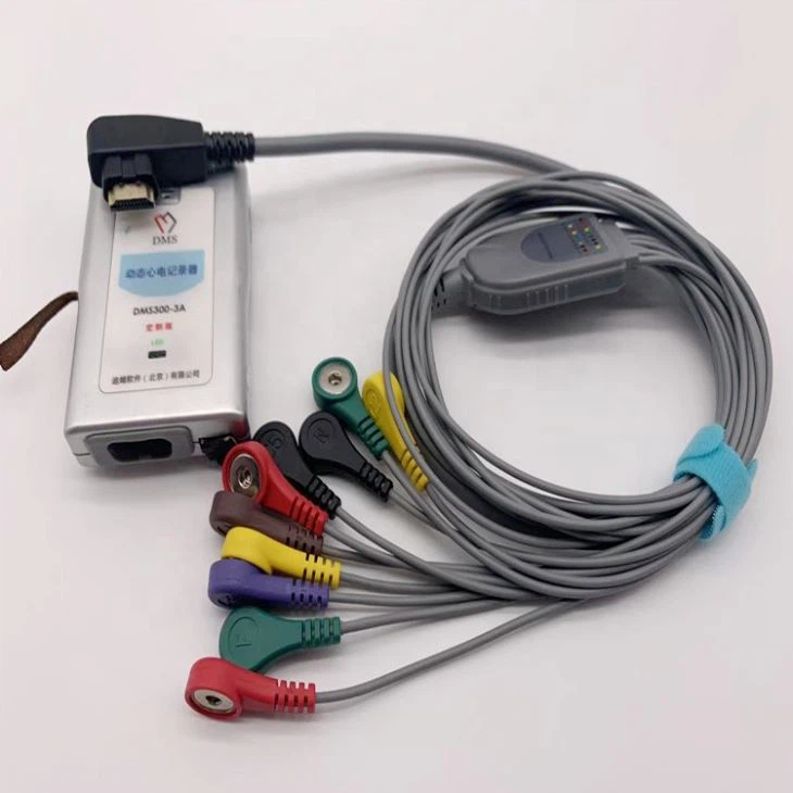 DMS 19 pin EKG / EKG Holter kabel 10 vodi Snap