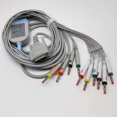 Nikon Kohden združljiv EKG kabel in svinčeni Banana