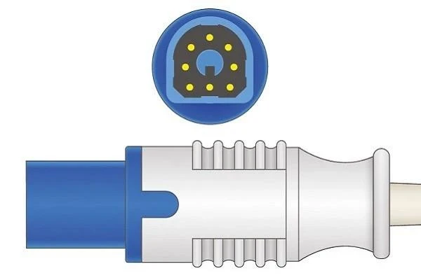 Philips 8-Pin D-Shaped Veterinary Clip Spo2 Sensor