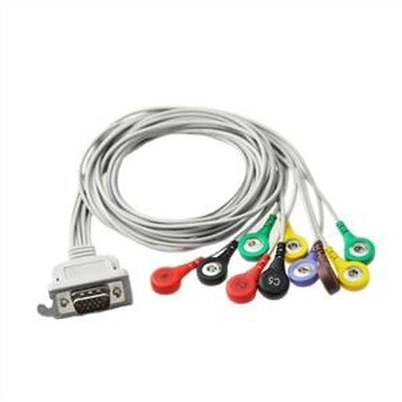 Schiller ECG Holter kabel 10 leads IEC Snap