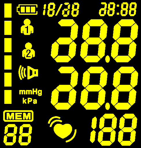 Wrist Electronic Blood Pressure Monitor TK-W201 Rechargeable