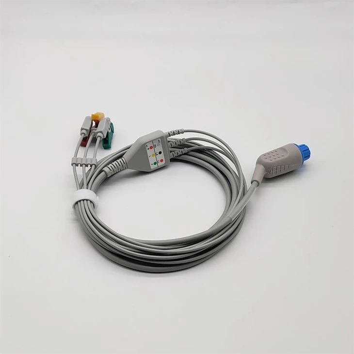 Datex Ohmeda Ecg Cable With Grabber/snap End CB-72395R